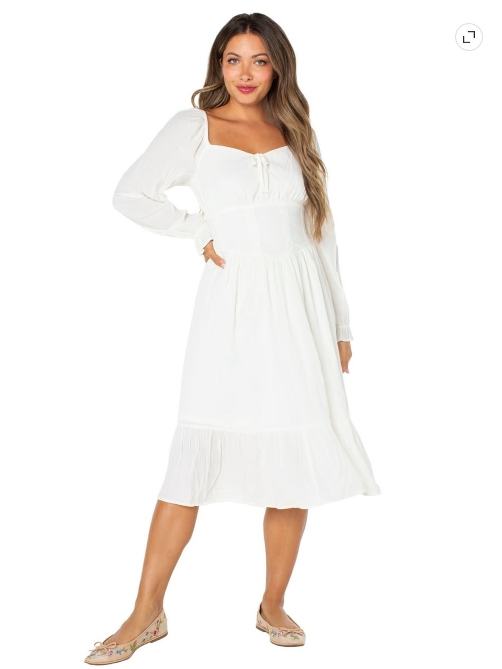 Celebrity Pink's Long Sleeve Midi Dress